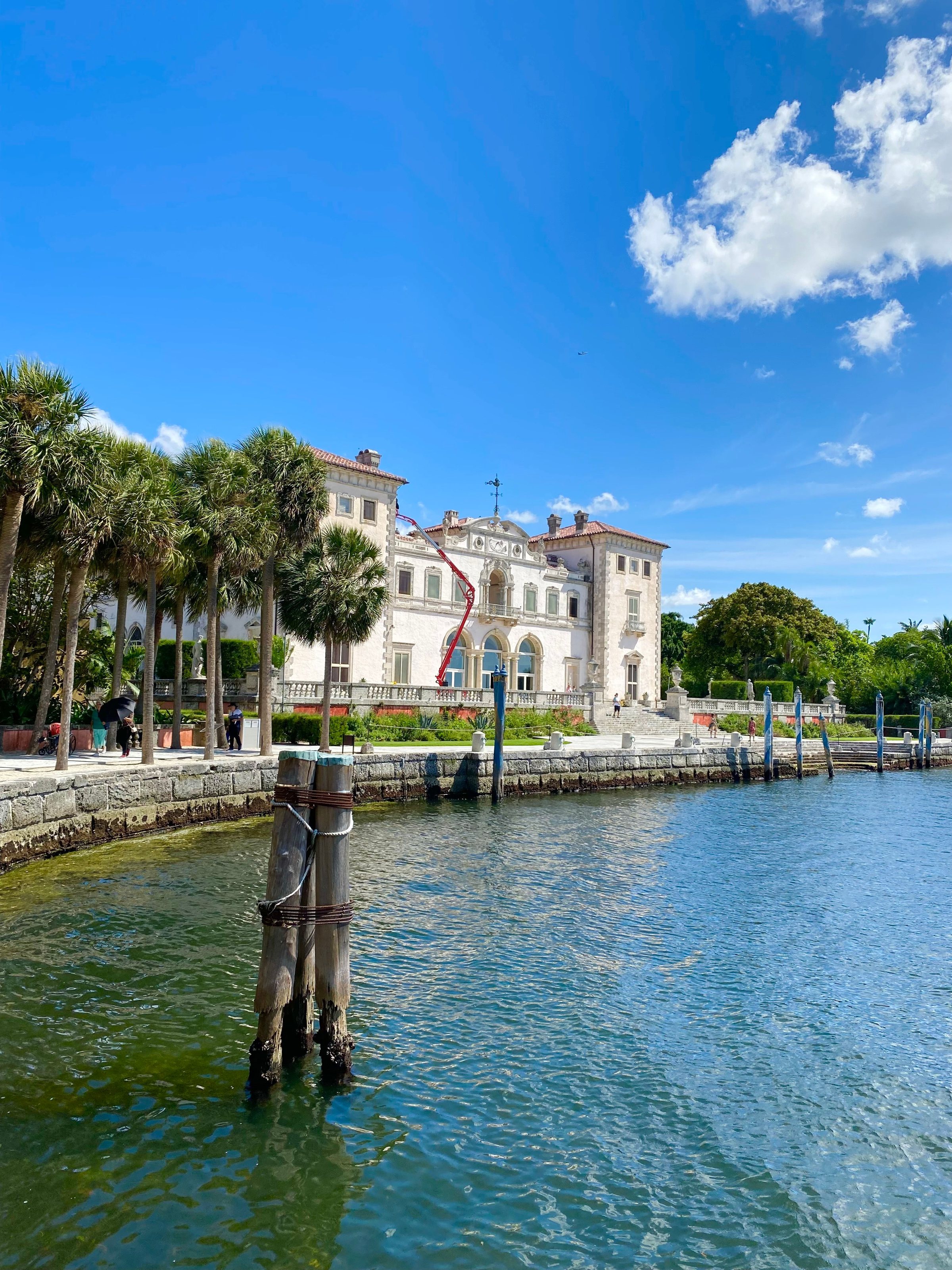 The historic Vizcaya Museum by Biscayne Bay in Miami