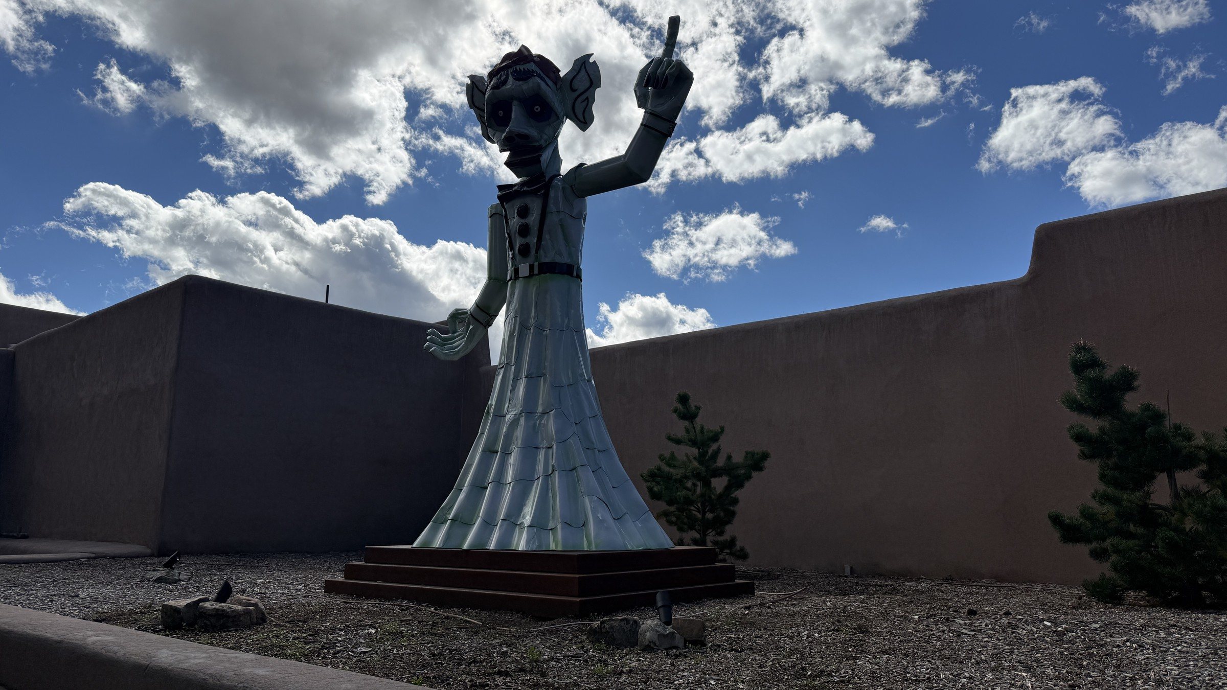 Santa Fe's Zozobra Statue and Hotel Chimayó on Washington Avenue