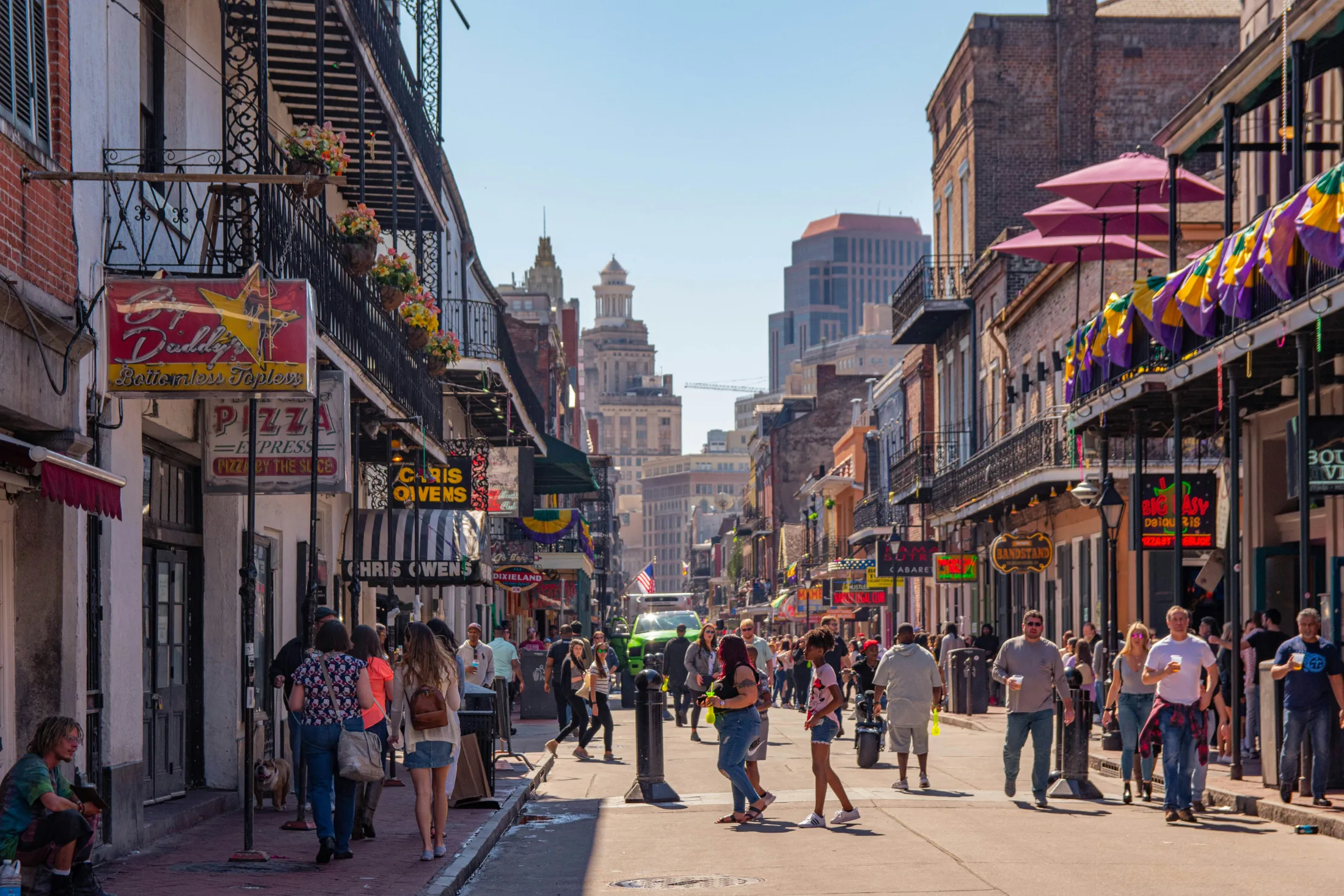 The people make Bourbon Street a place for some of the best people watching/