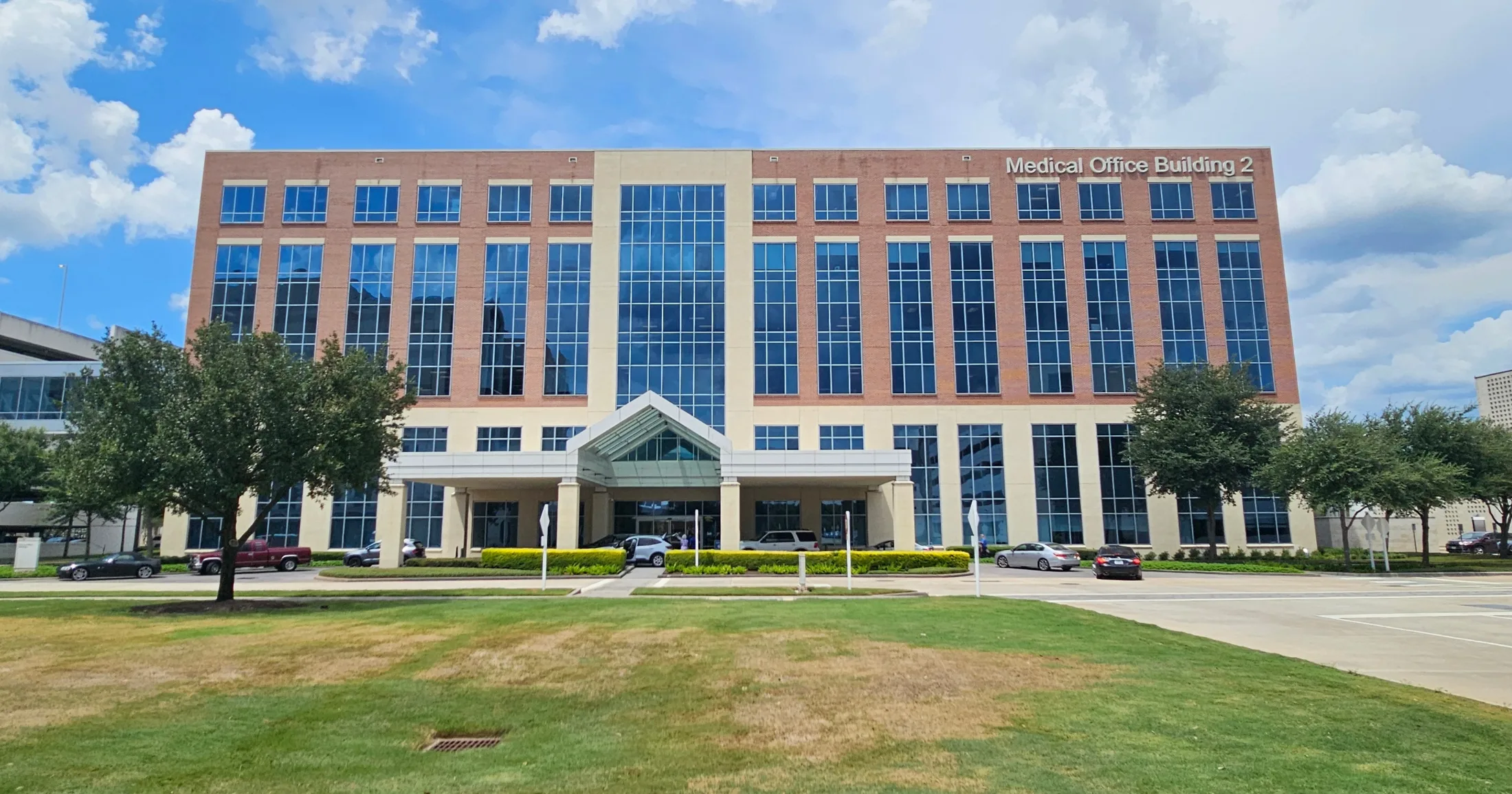 Medical Office Building 2 exterior on the Houston Methodist The Woodlands Hospital campus