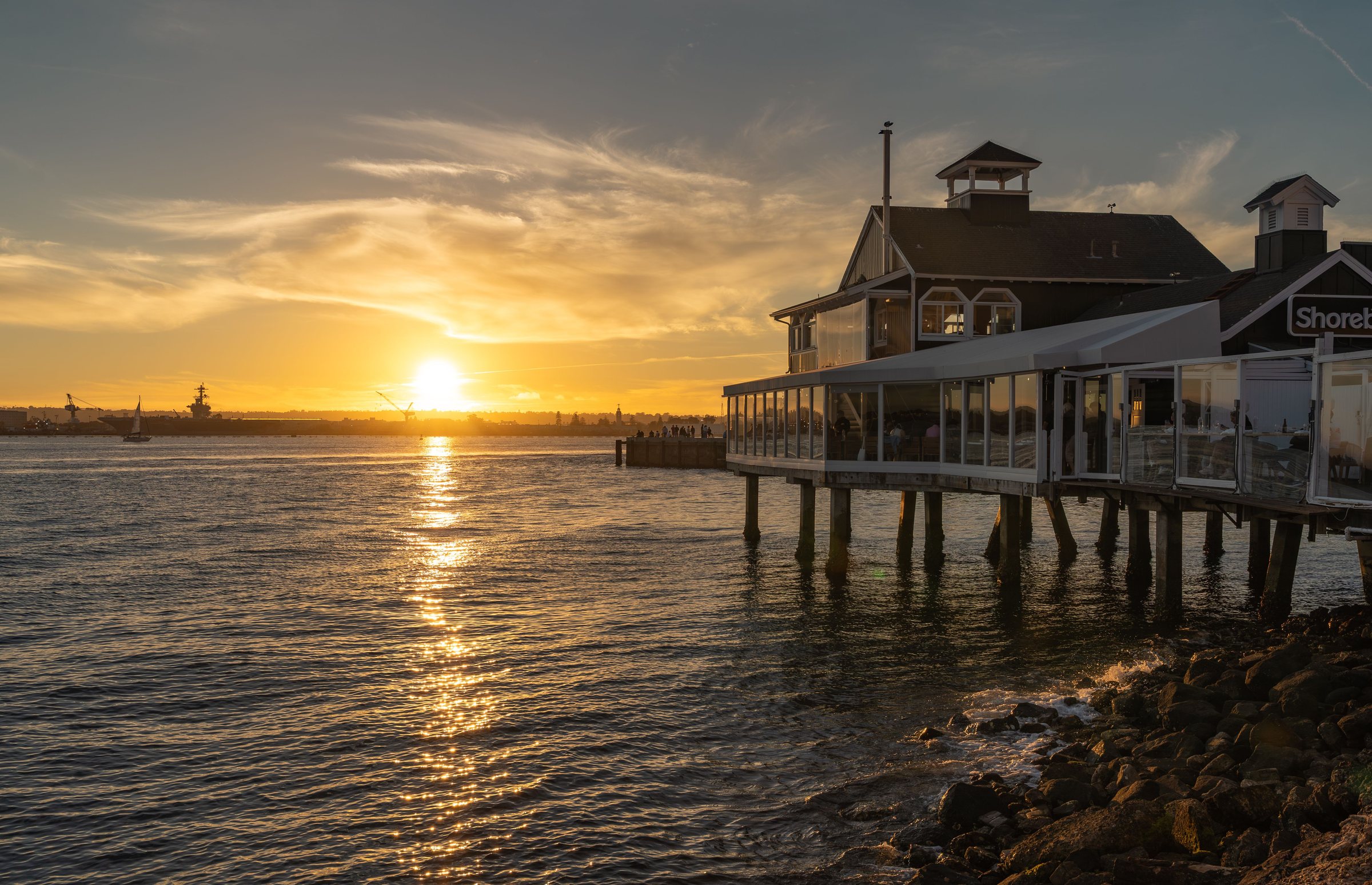 Sunset over San Diego Bay