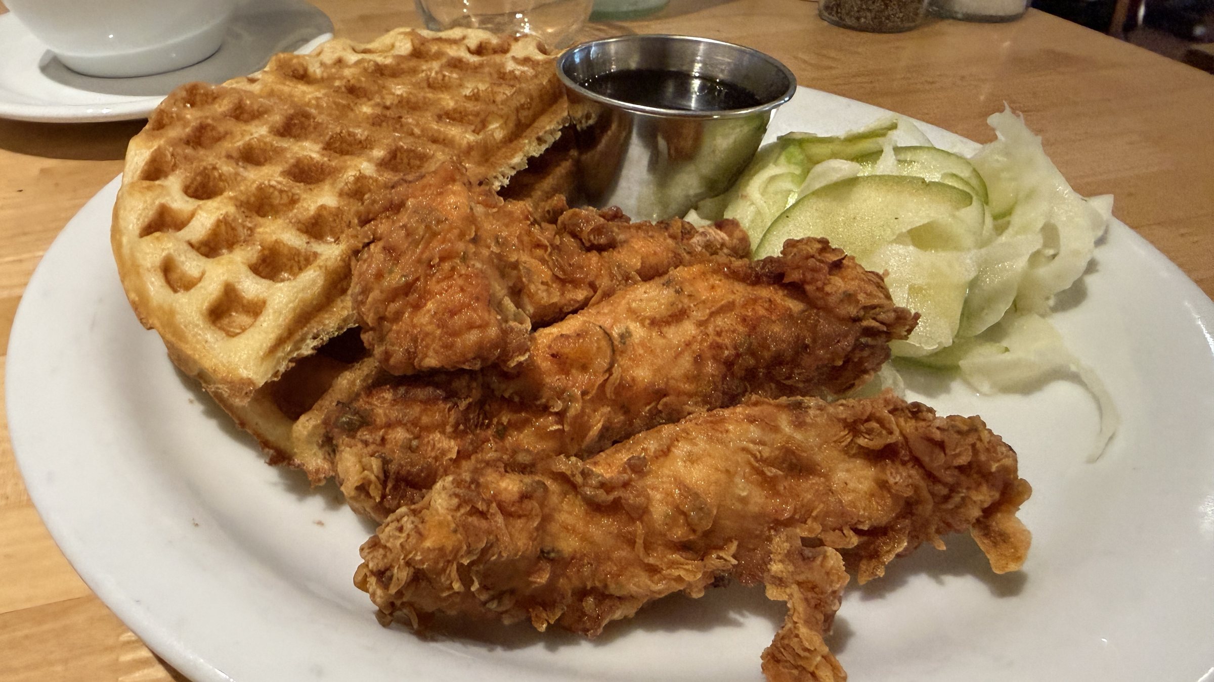 Waffles, Fried Chicken and Slovakian Langos at Dolina in Santa Fe