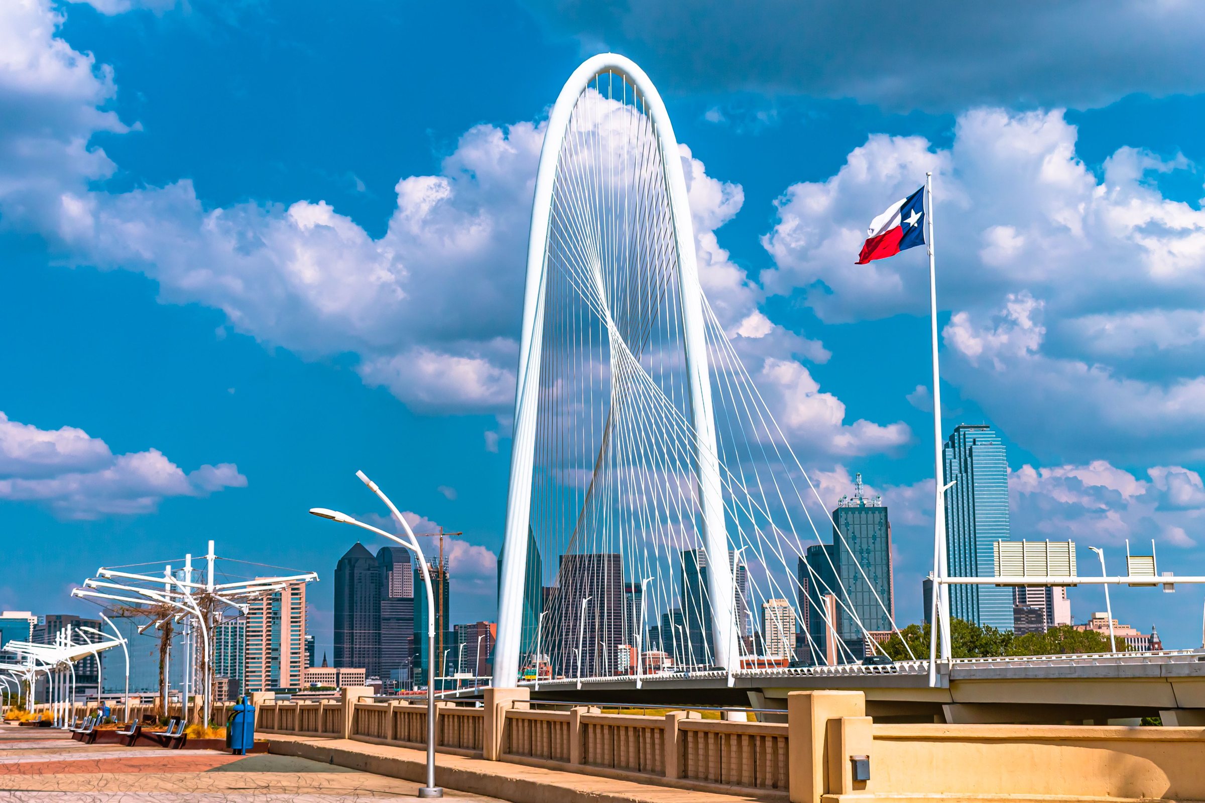 The Margaret Hunt Hill Bridge in Dallas