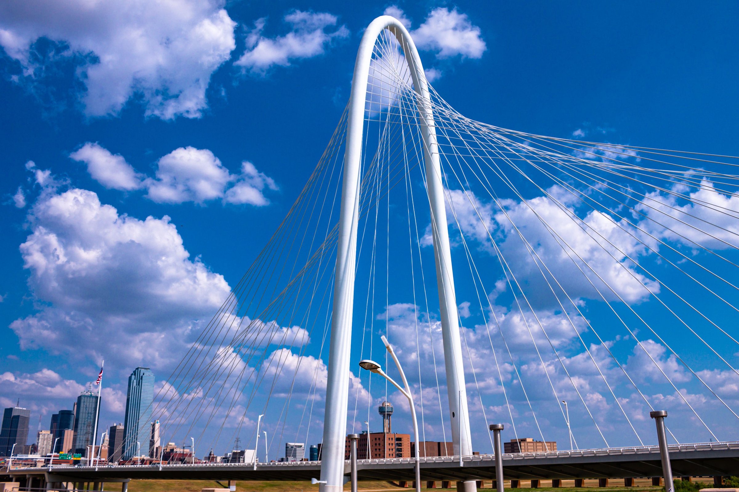 The Margaret Hunt Hill Bridge Over the Trinity River